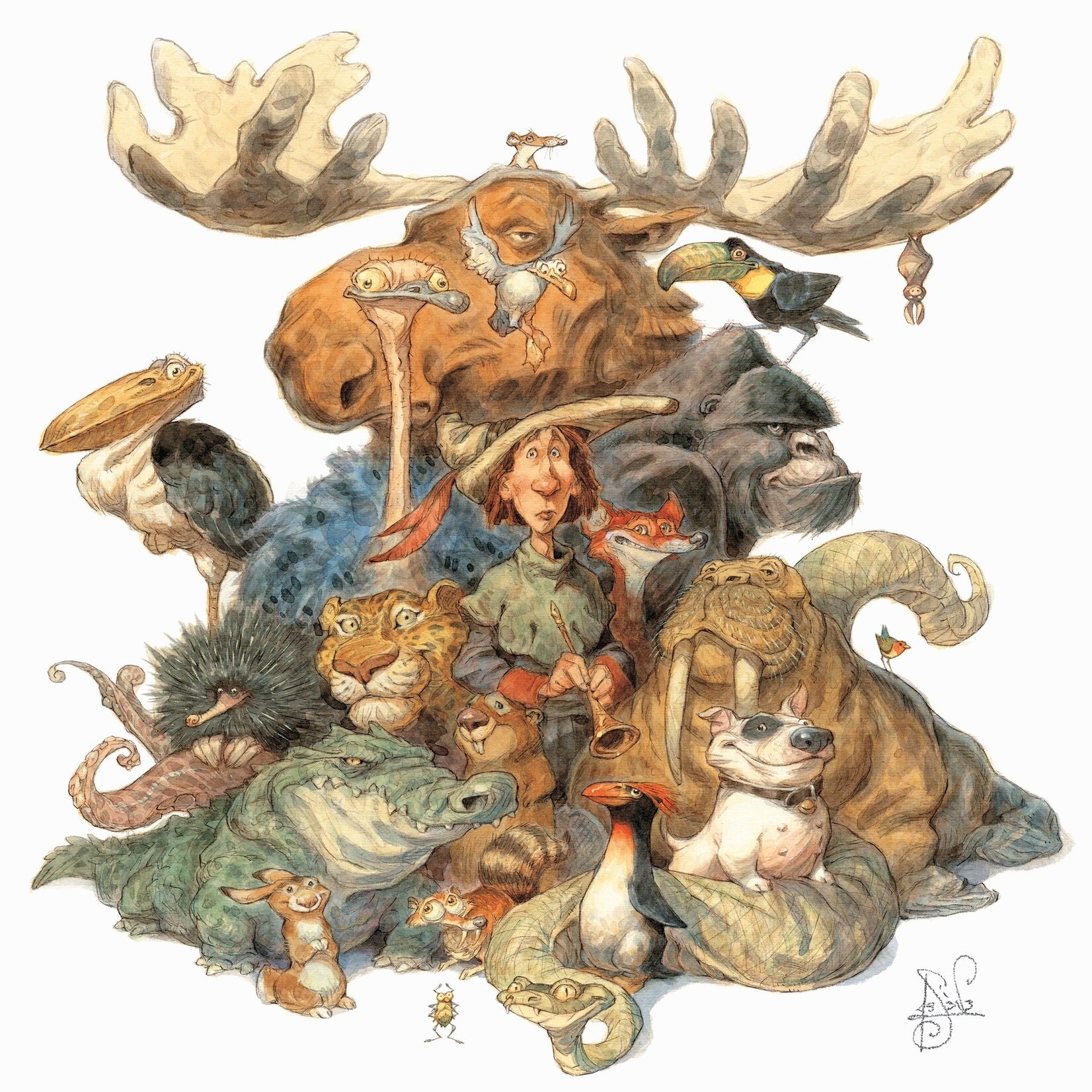 New York Puzzle Co Peter de Sève: Pied Piper Mini 100pc