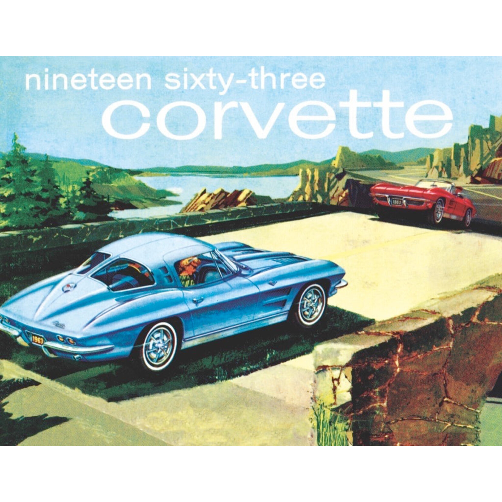New York Puzzle Co GM: 1963 Corvette Mini 100pc