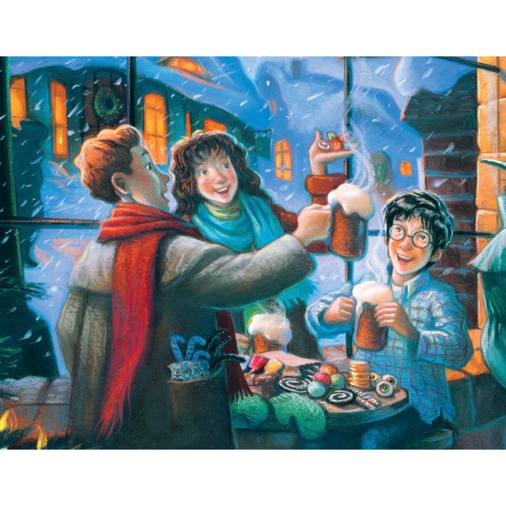 New York Puzzle Co Harry Potter: Three Broomsticks Mini 100pc