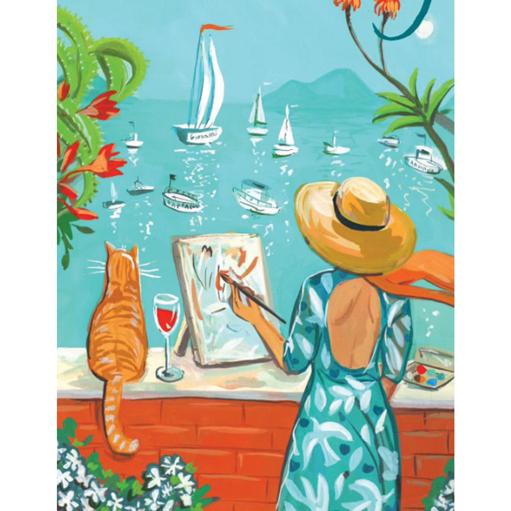 New York Puzzle Co Jenny Kroik: Southern Italy Mini 100pc