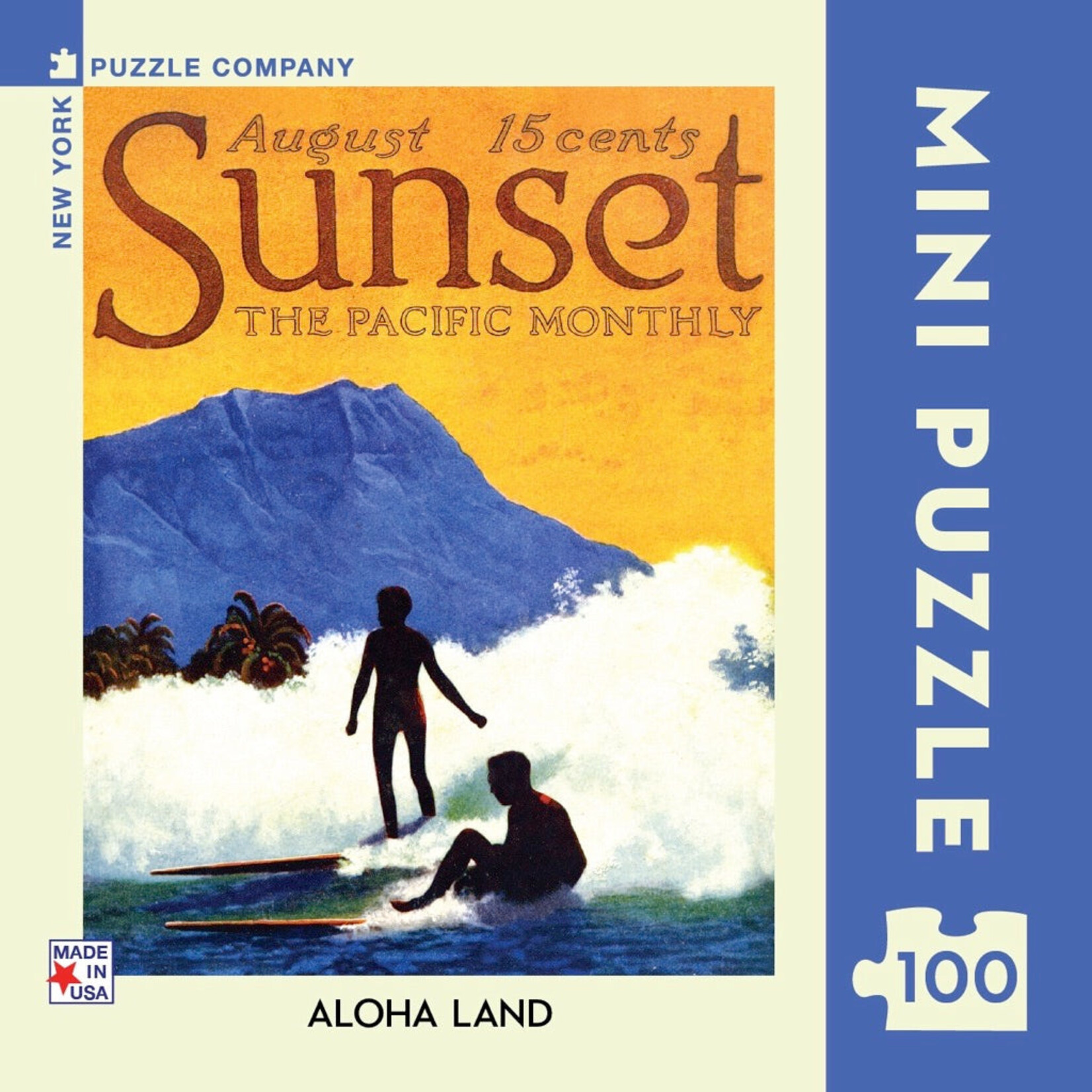 New York Puzzle Co Sunset: Aloha Land Mini 100pc