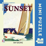 New York Puzzle Co Sunset: Day Sailing Mini 100pc