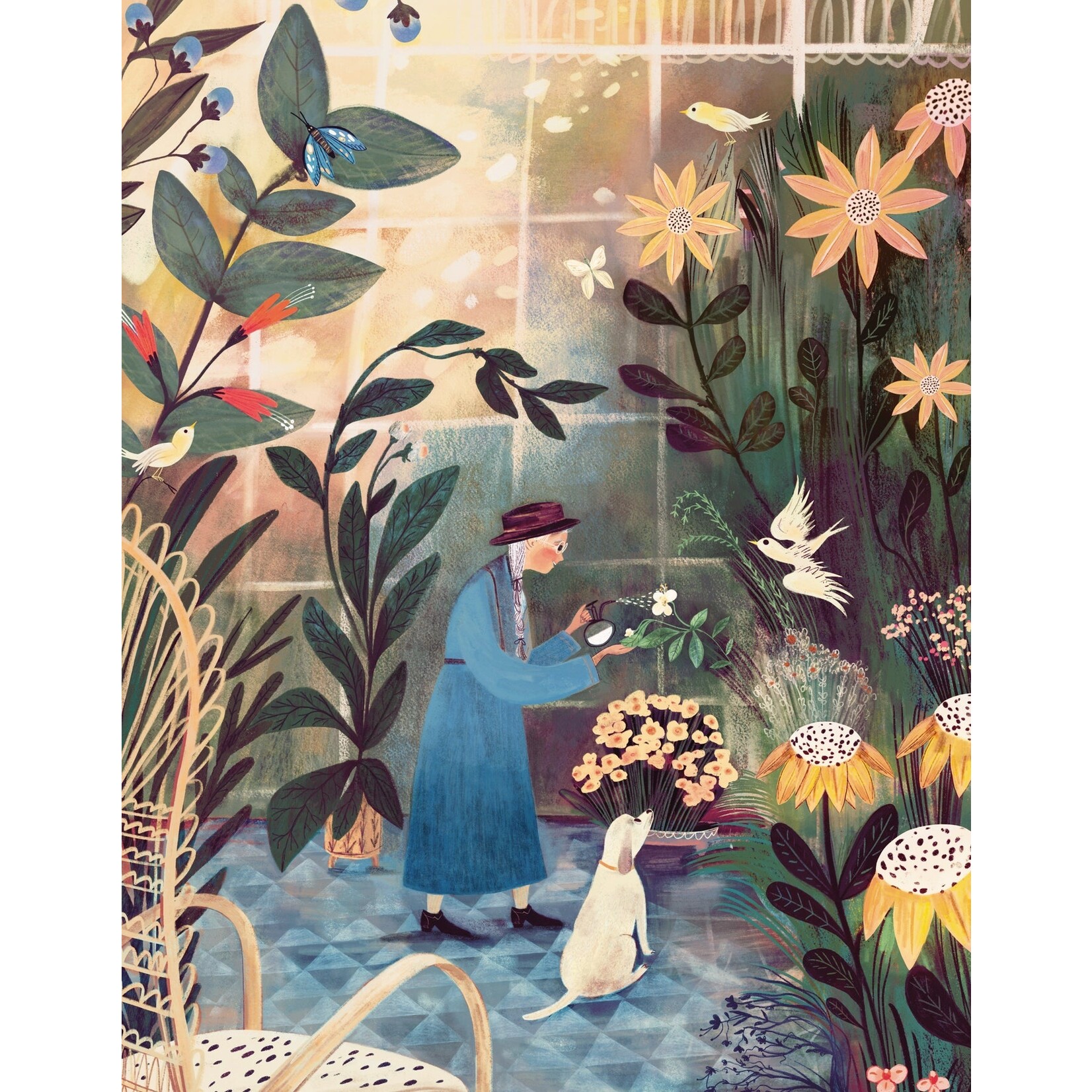 New York Puzzle Co Adelina Lirius: The Gardener Mini 100pc
