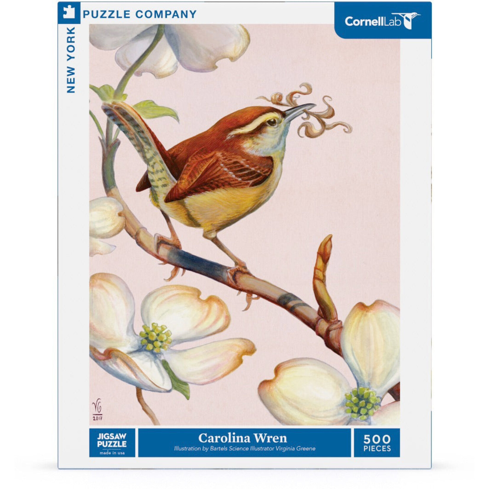 New York Puzzle Co Cornell Lab: Carolina Wren 500pc