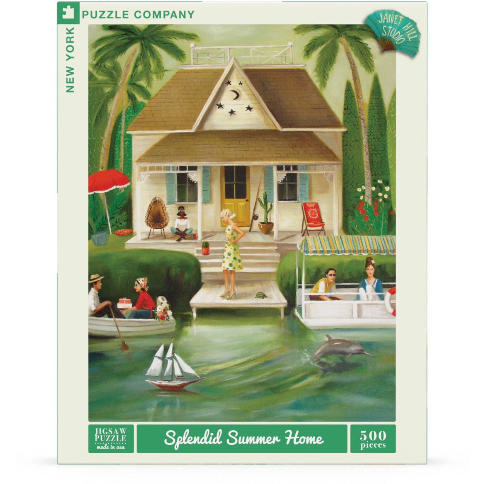 New York Puzzle Co Janet Hill: Splendid Summer Home 500pc