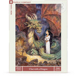 New York Puzzle Co Peter de Sève: Chat with a Dragon 500pc