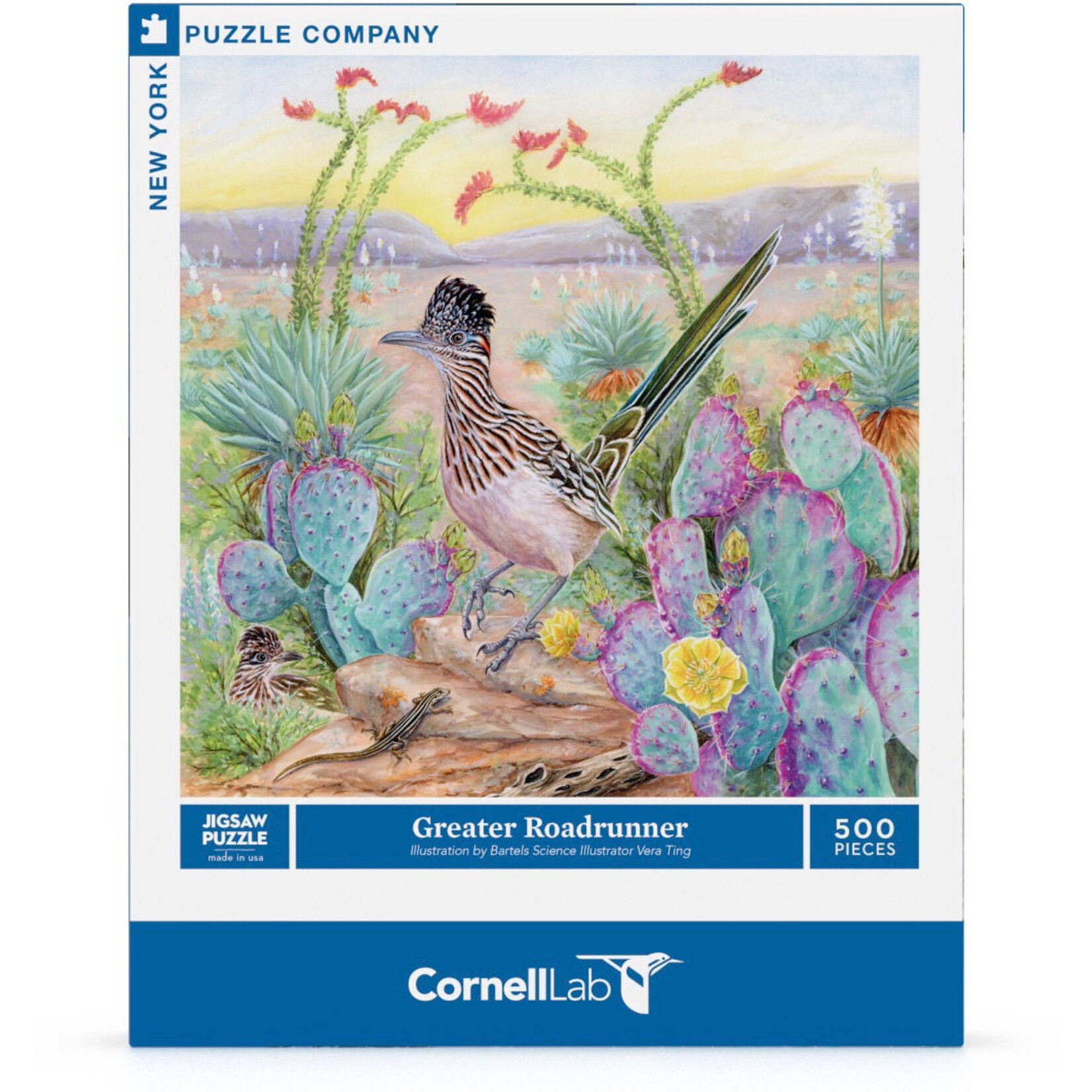 New York Puzzle Co Cornell Lab: Greater Roadrunner 500pc