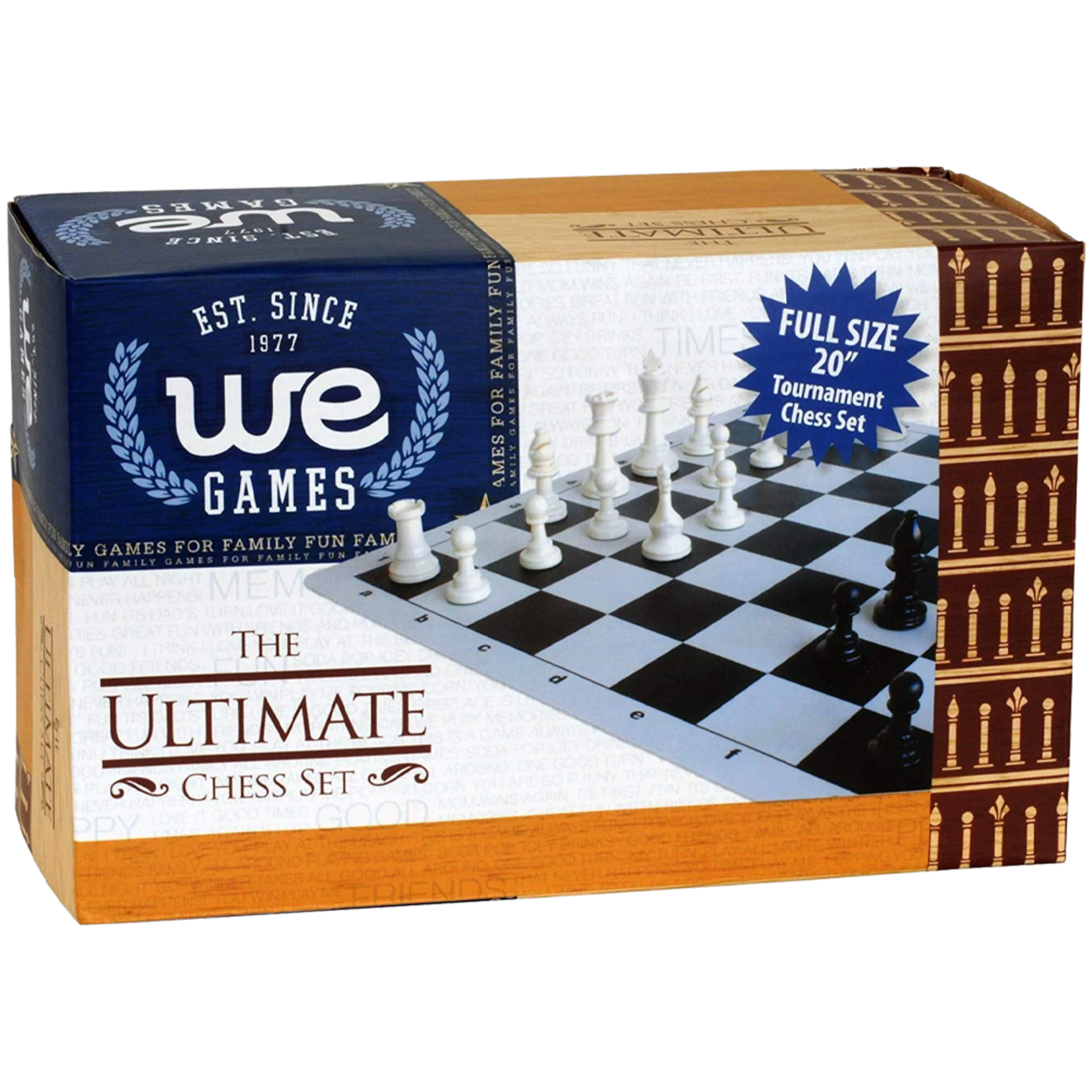 Wood Expressions CHESS SET: Ultimate Tournament Set - Silicone Board