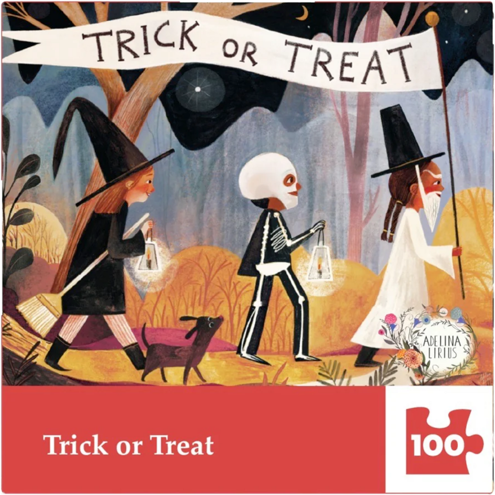 New York Puzzle Co Adelina Lirius: Trick or Treat Mini 100pc