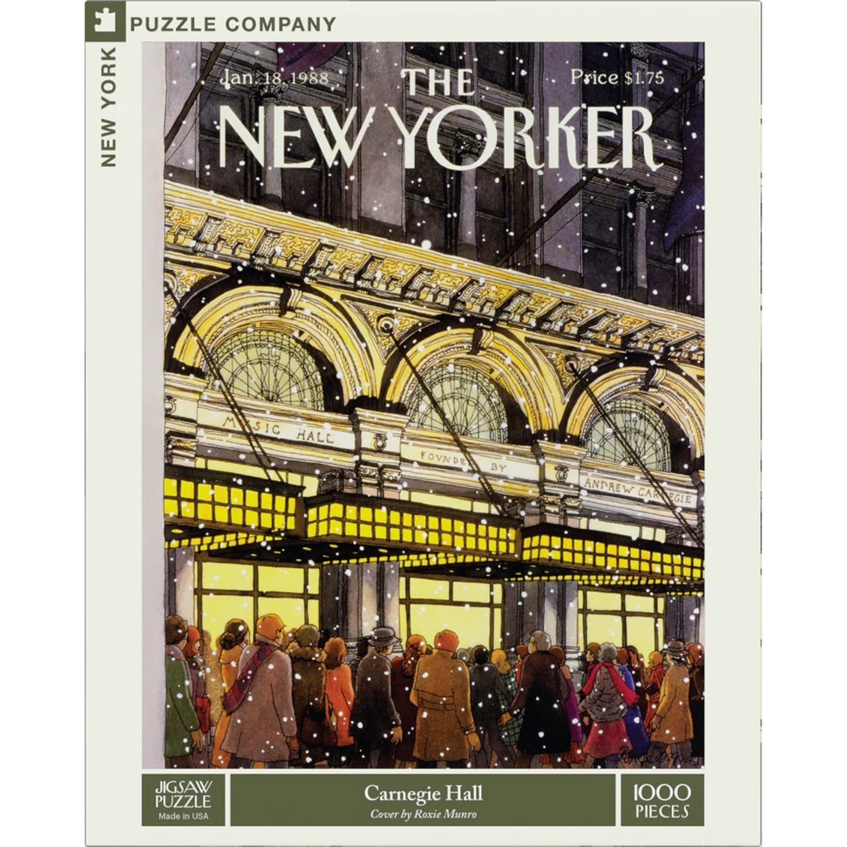 New York Puzzle Co NY: Carnegie Hall 1000pc