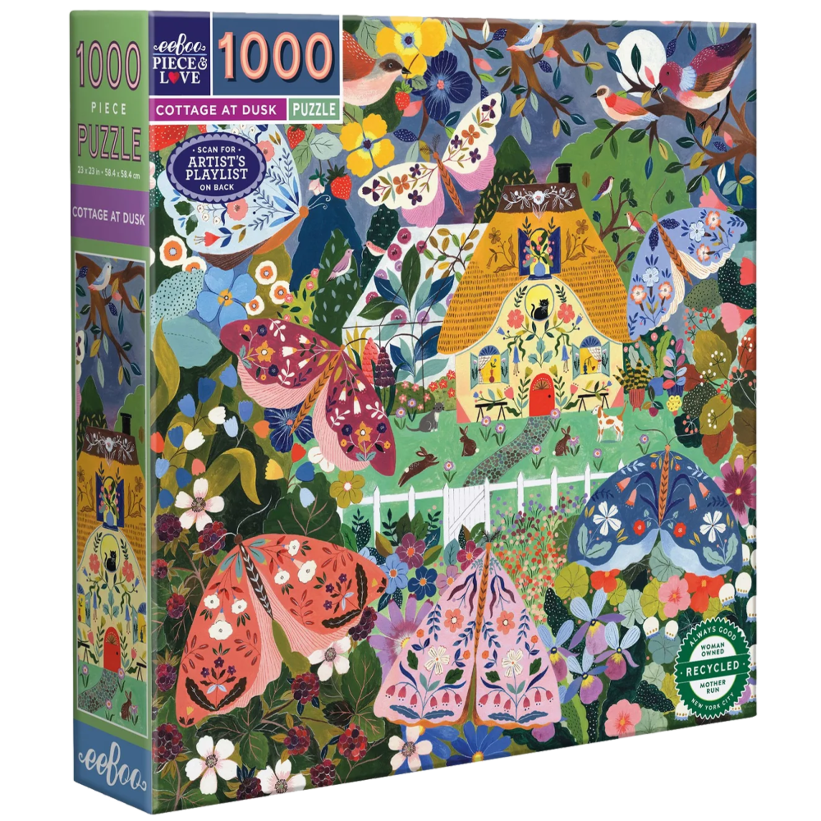 eeBoo Cottage at Dusk 1000pc