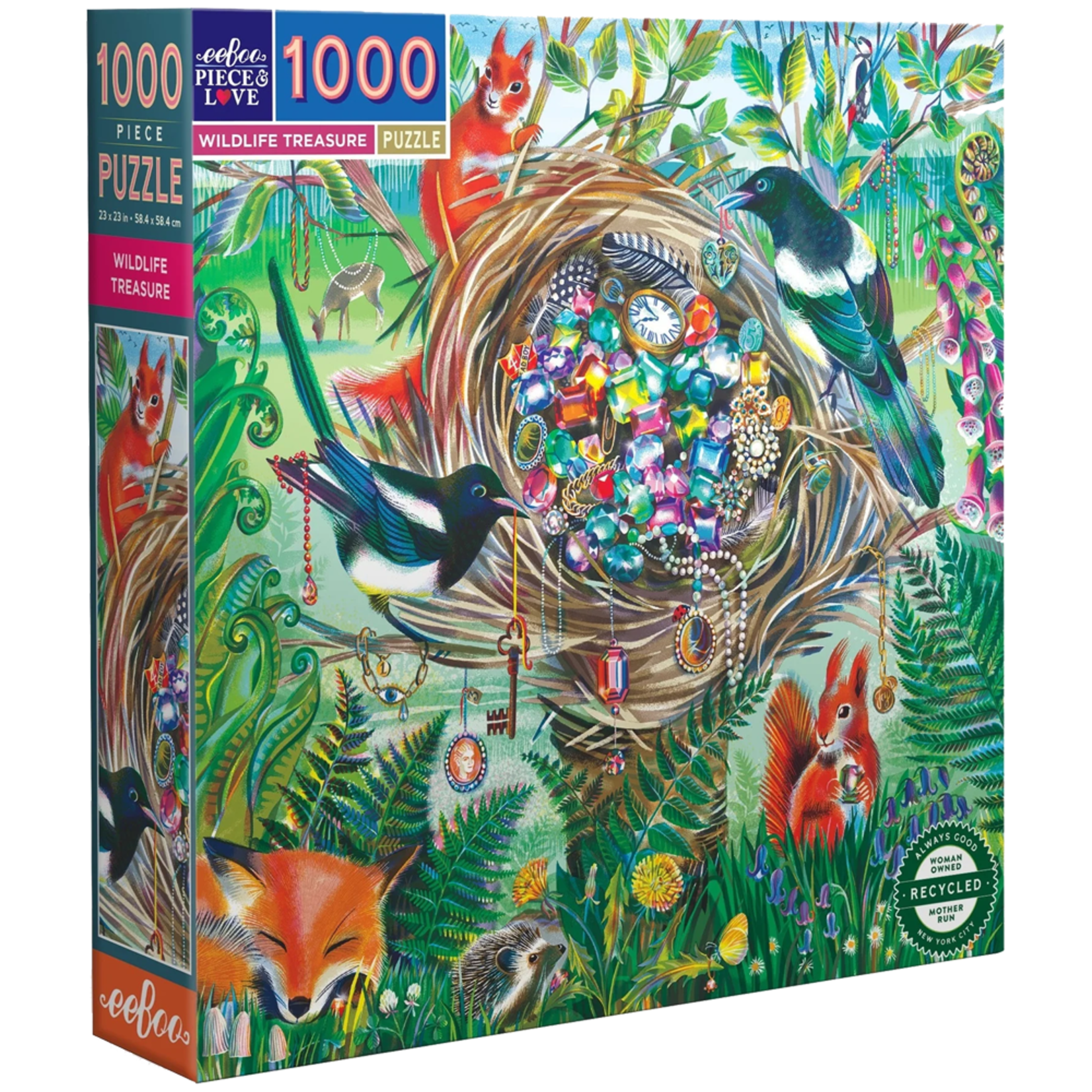 eeBoo Wildlife Treasure  1000pc