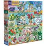 eeBoo Floral Cupboard 1000pc