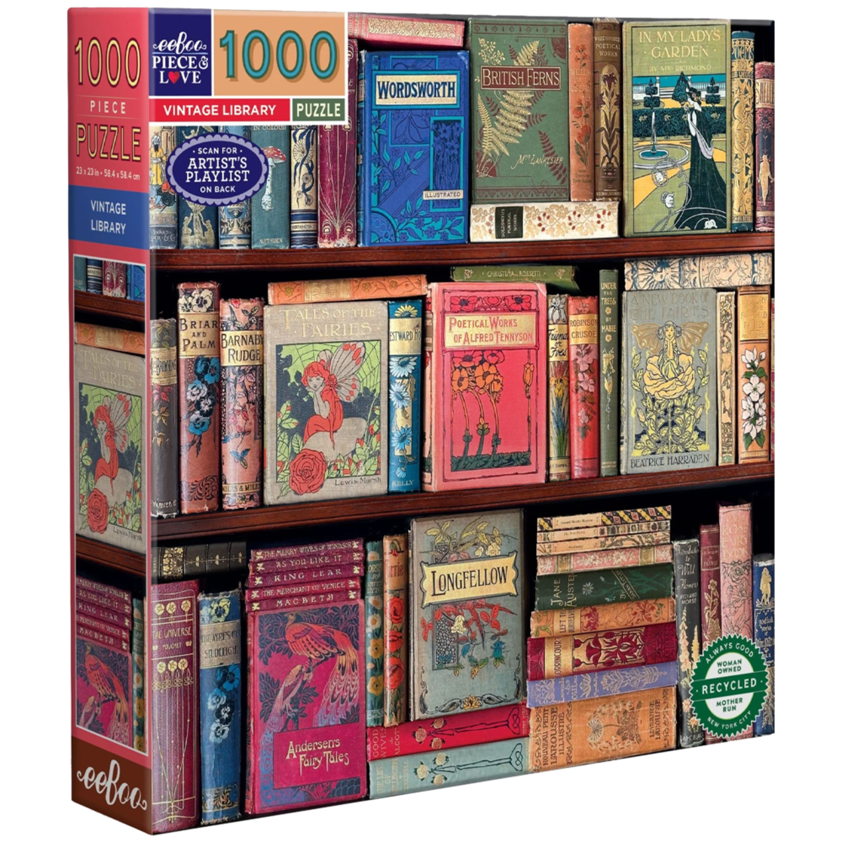eeBoo Vintage Library 1000pc