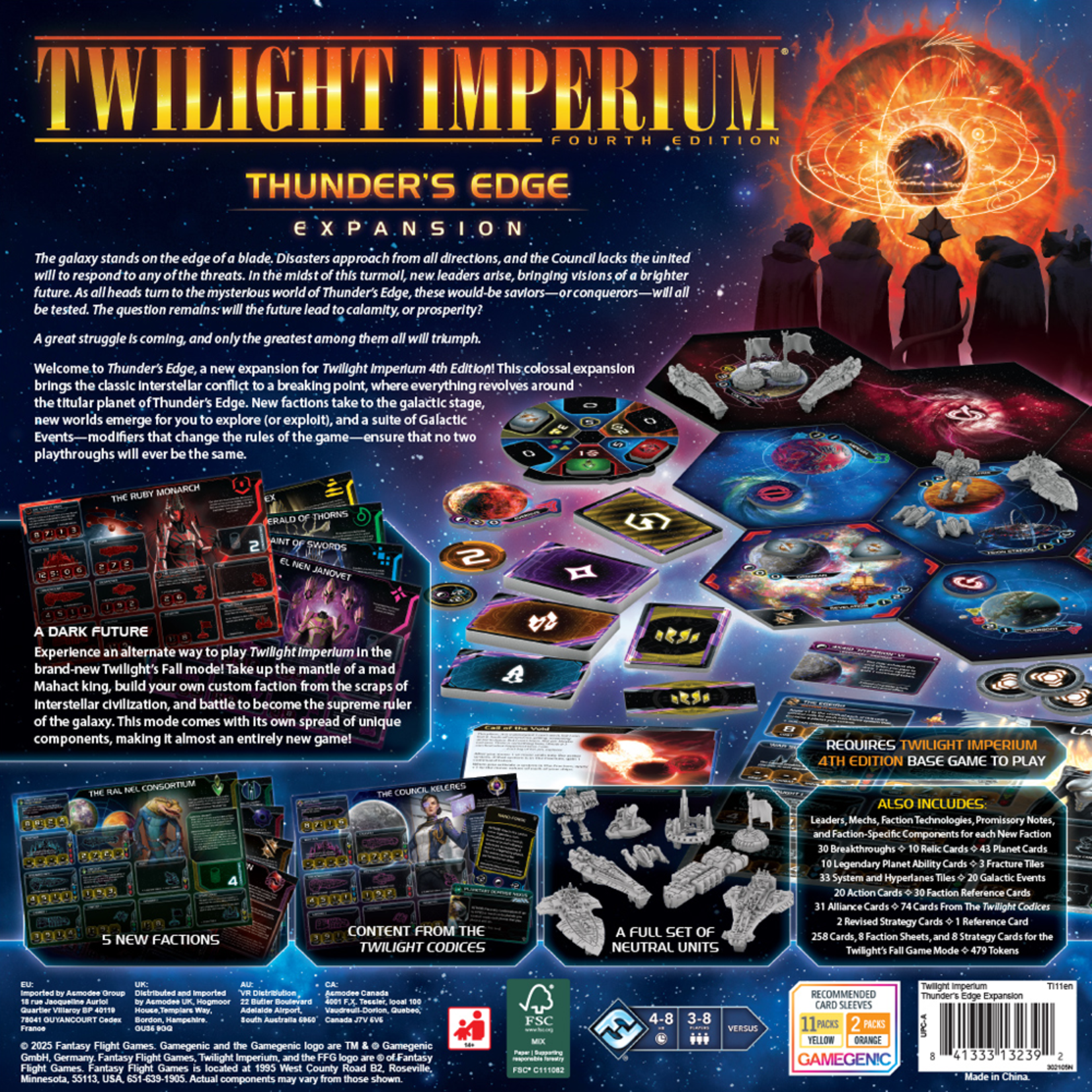 Fantasy Flight Games Twilight Imperium - Thunder's Edge Exp *PREORDER*