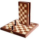 Wood Expressions CHESS SET:  Magnetic Folding Wood  (11")