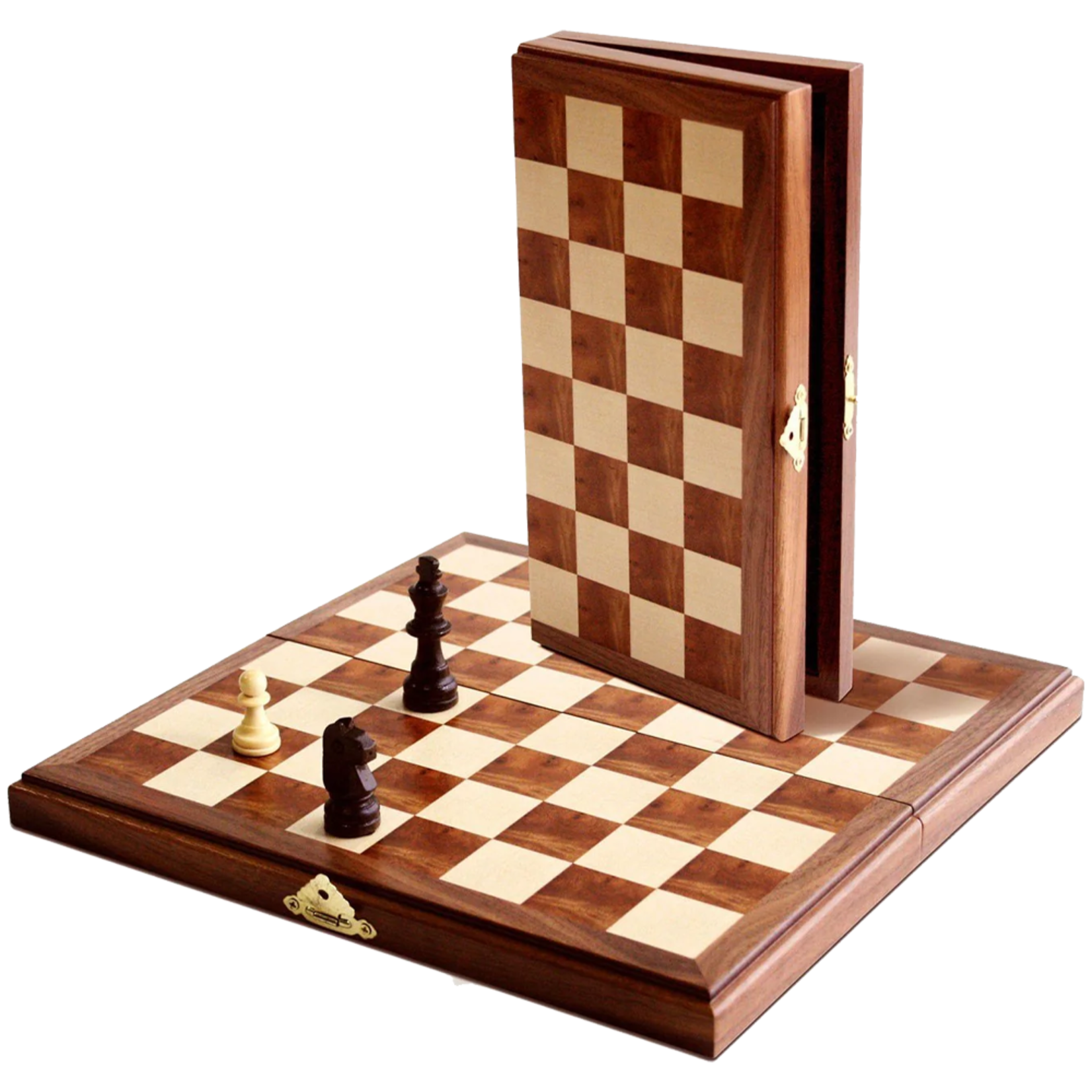Wood Expressions CHESS SET:  Magnetic Folding Wood  (11")