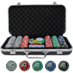 Wood Expressions POKER SET: Black Case (300 Clay Chips)