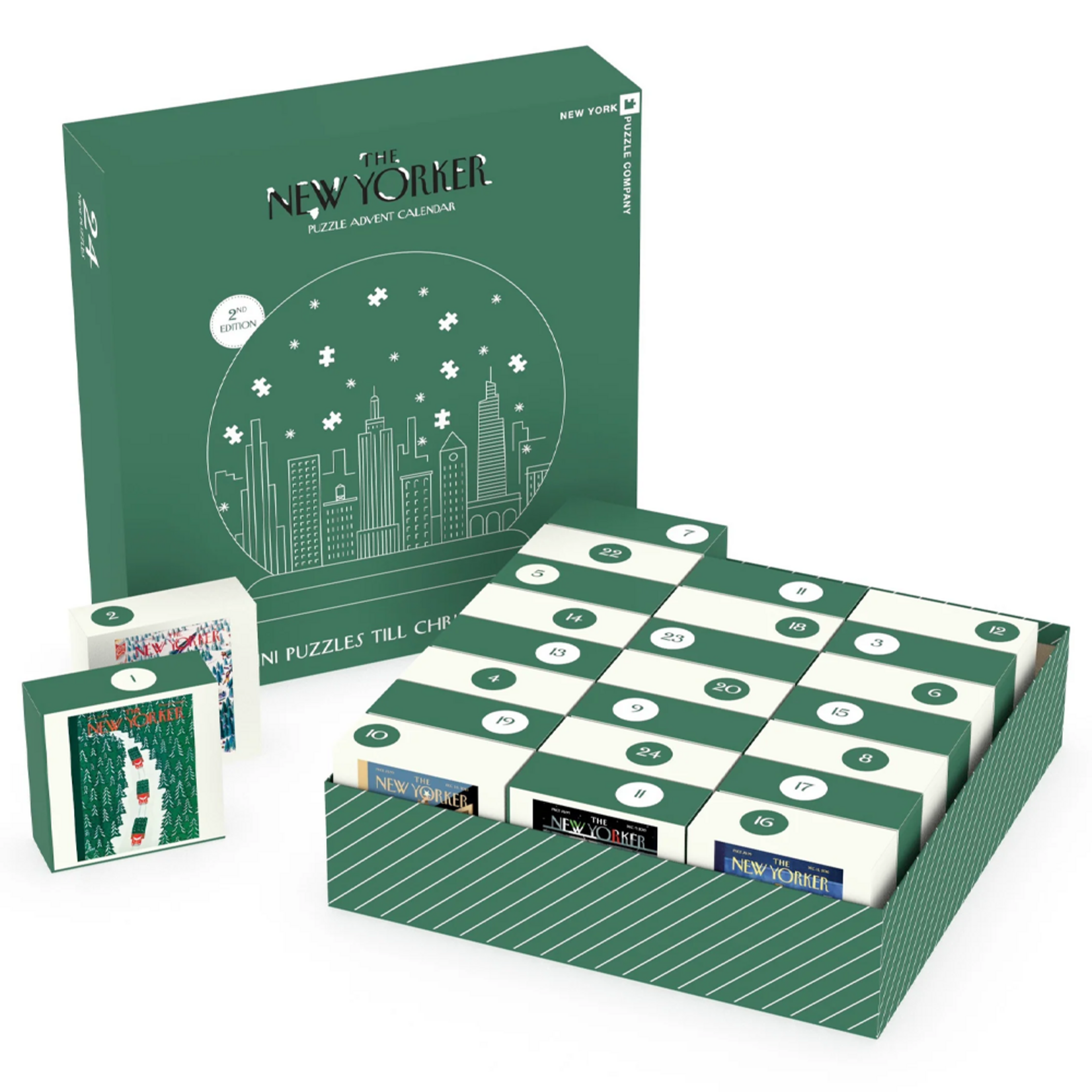 New York Puzzle Co NY: Advent Calendar 2nd Ed 24 x 100pc