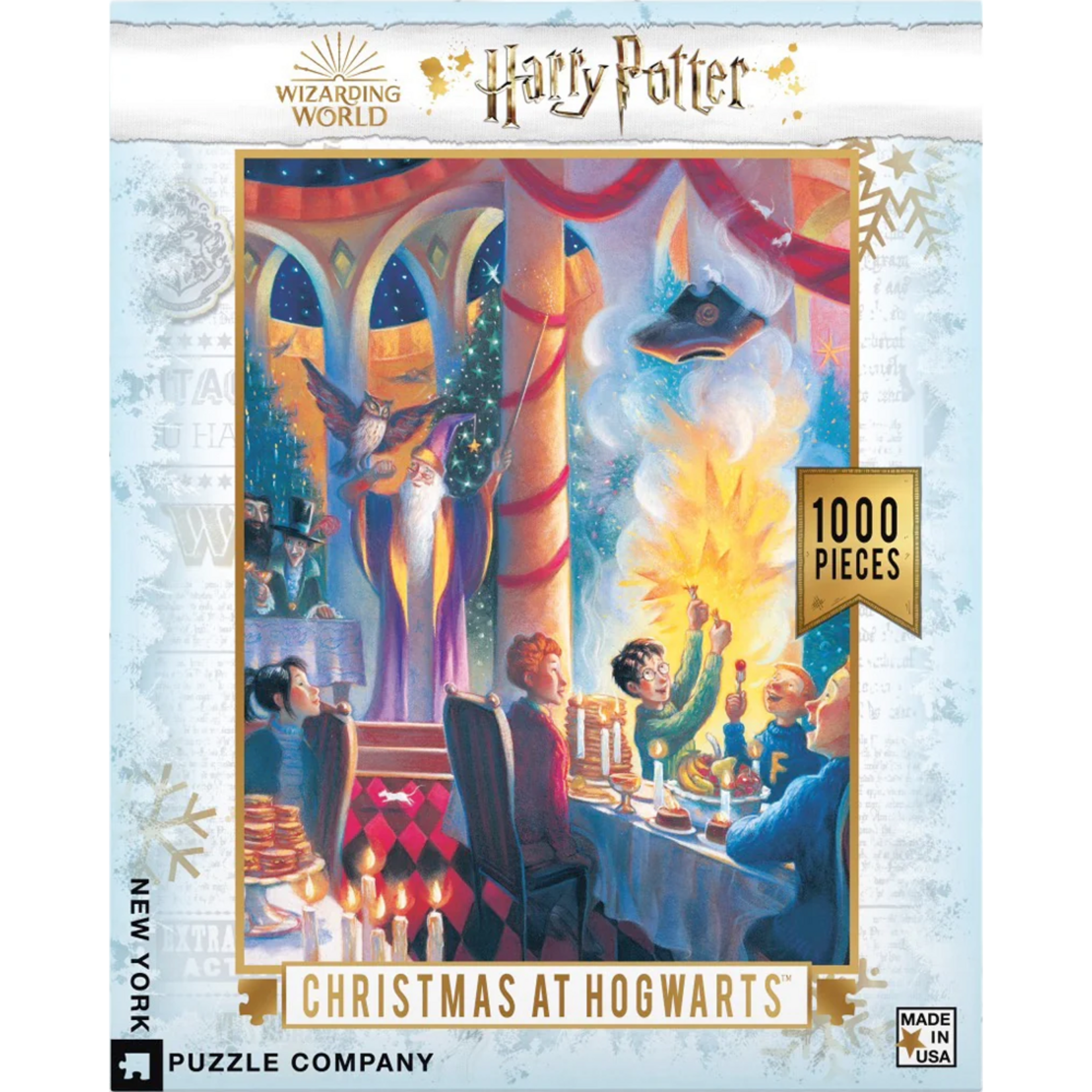 New York Puzzle Co Harry Potter: Christmas At Hogwarts 1000pc