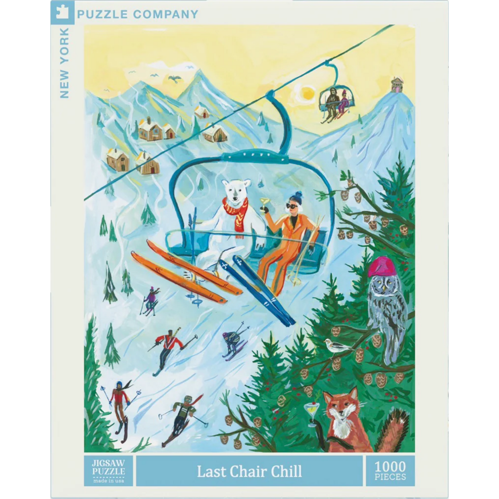 New York Puzzle Co Jenny Kroik: Last Chair Chill 1000pc