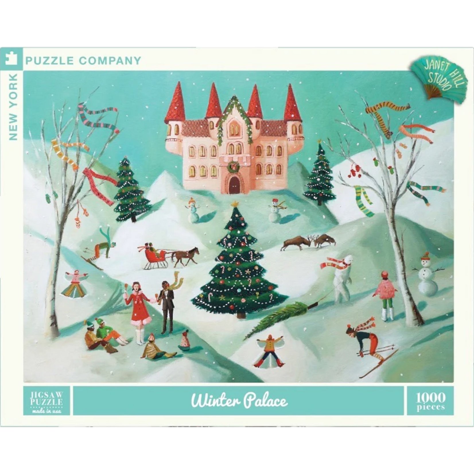 New York Puzzle Co Janet Hill: Winter Palace 1000pc
