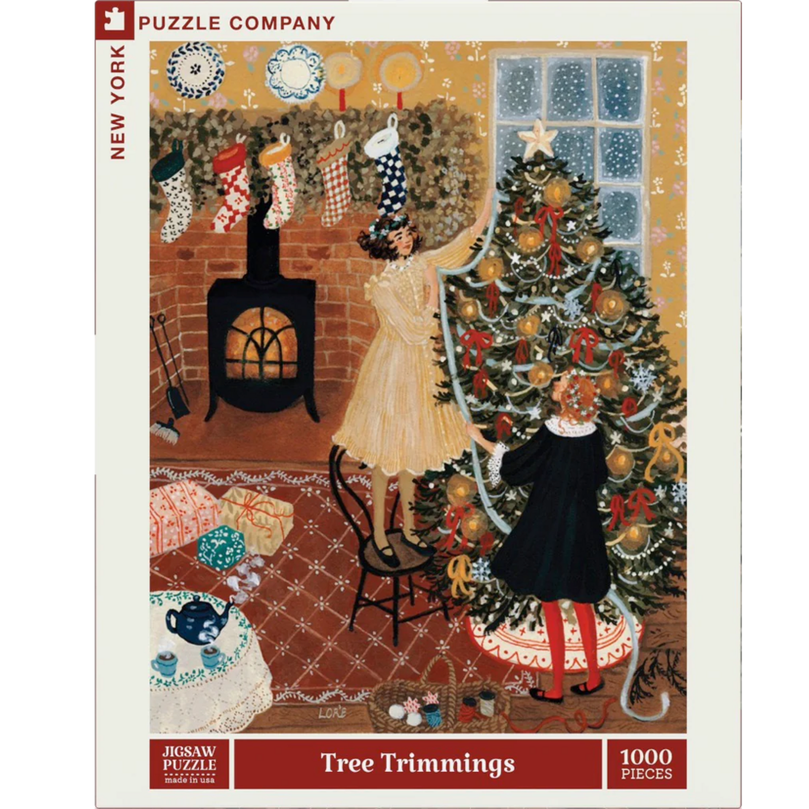 New York Puzzle Co Loré Pemberton: Tree Trimmings 1000pc