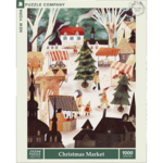 New York Puzzle Co Adelina Lirius: Christmas Market 1000pc