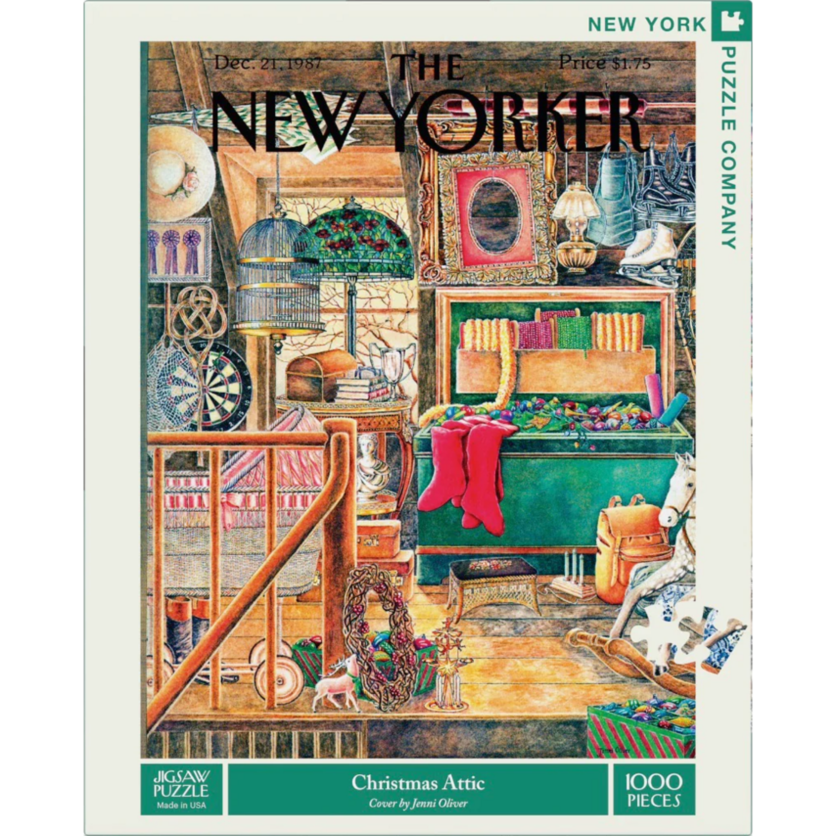 New York Puzzle Co NY: Christmas Attic 1000pc