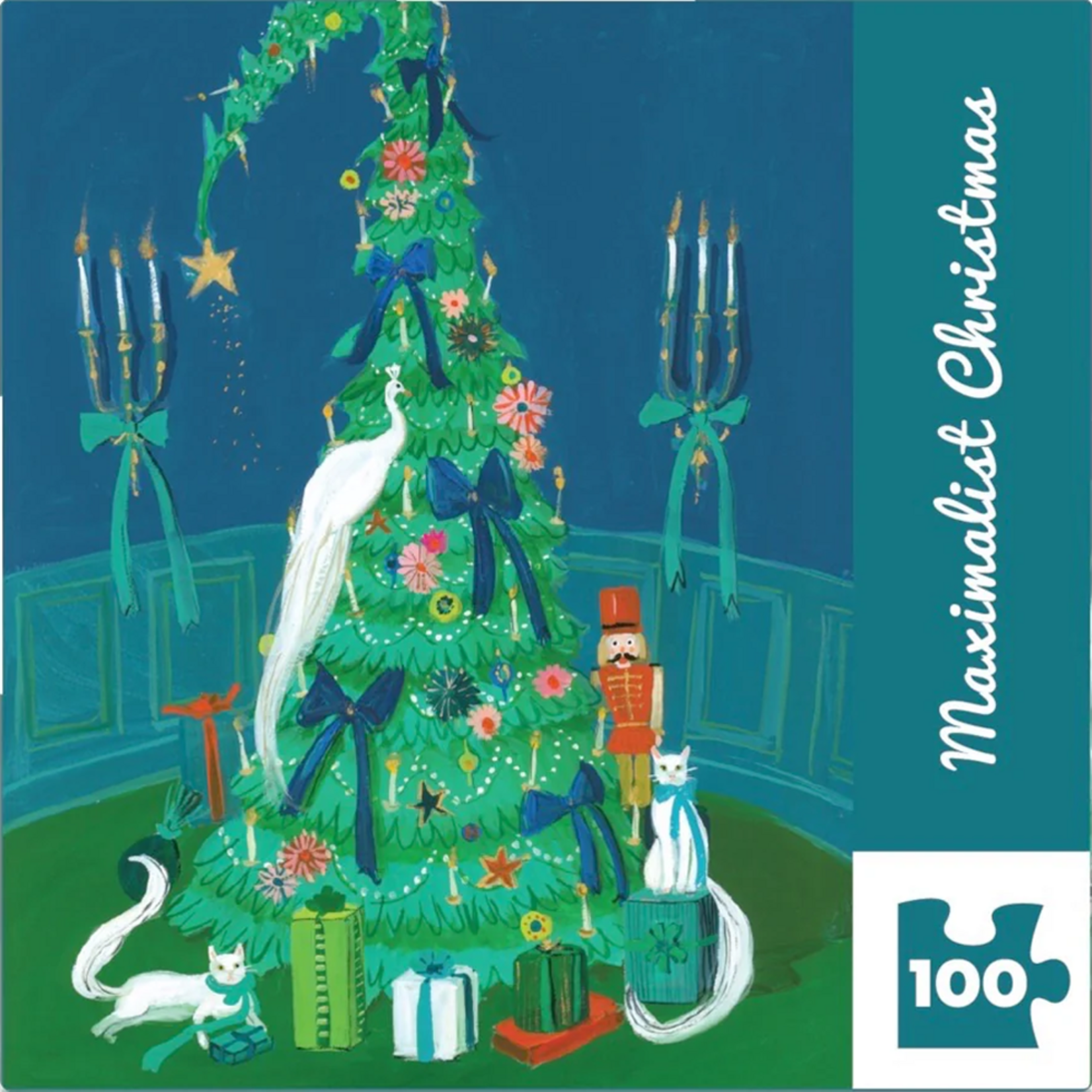 New York Puzzle Co Janet Hill: Maximalist Christmas 100pc