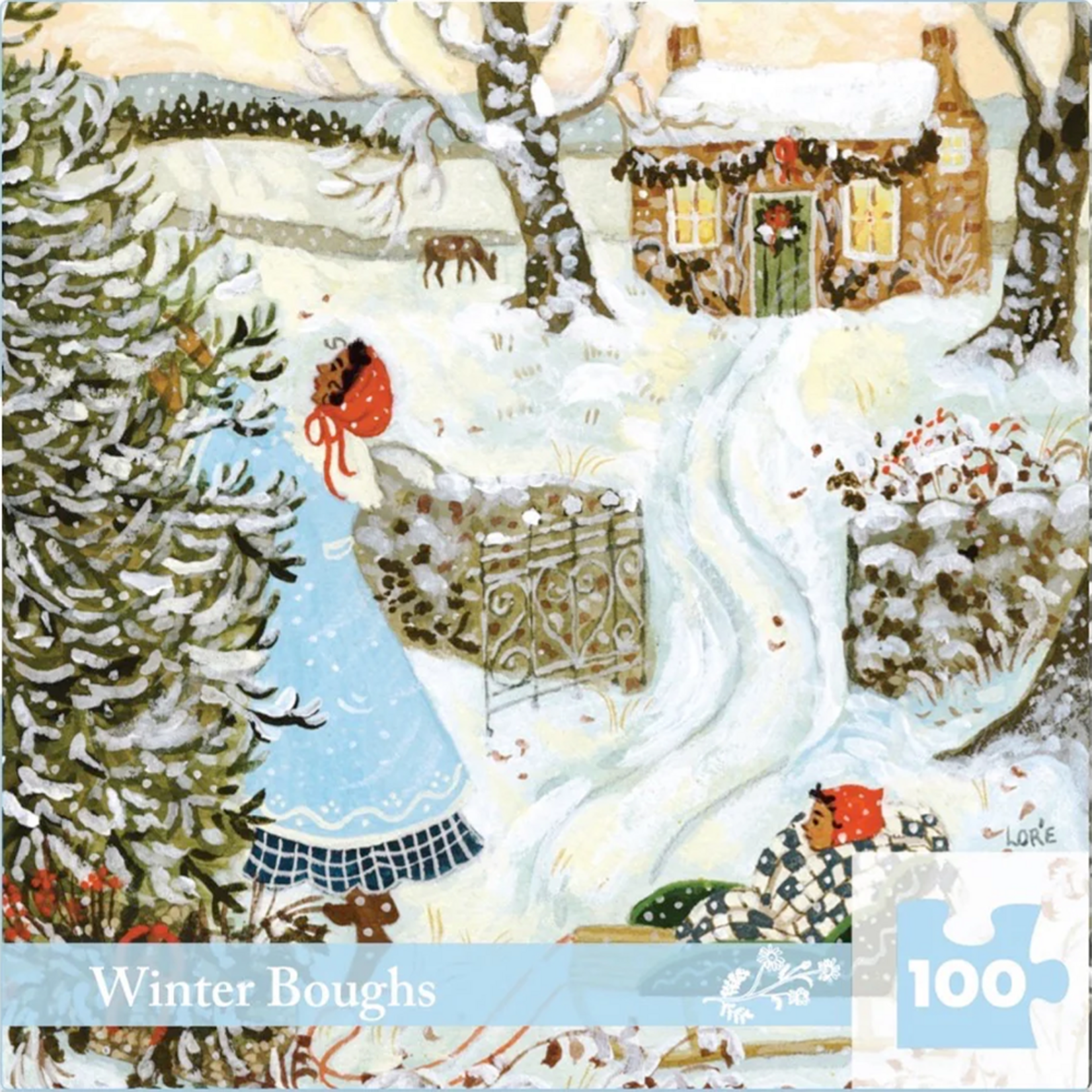 New York Puzzle Co Loré Pemberton: Winter Boughs 100pc