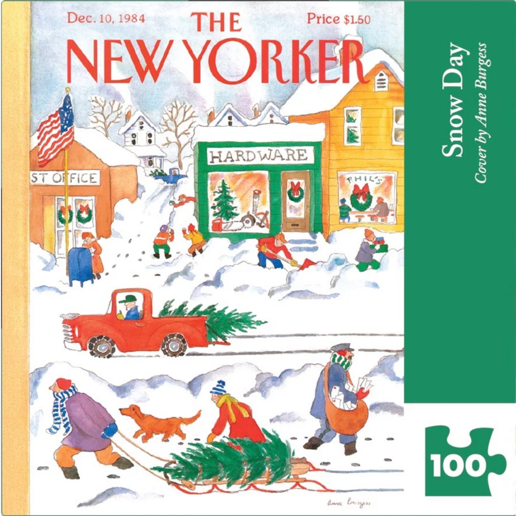 New York Puzzle Co NY: Snow Day  Mini 100pc