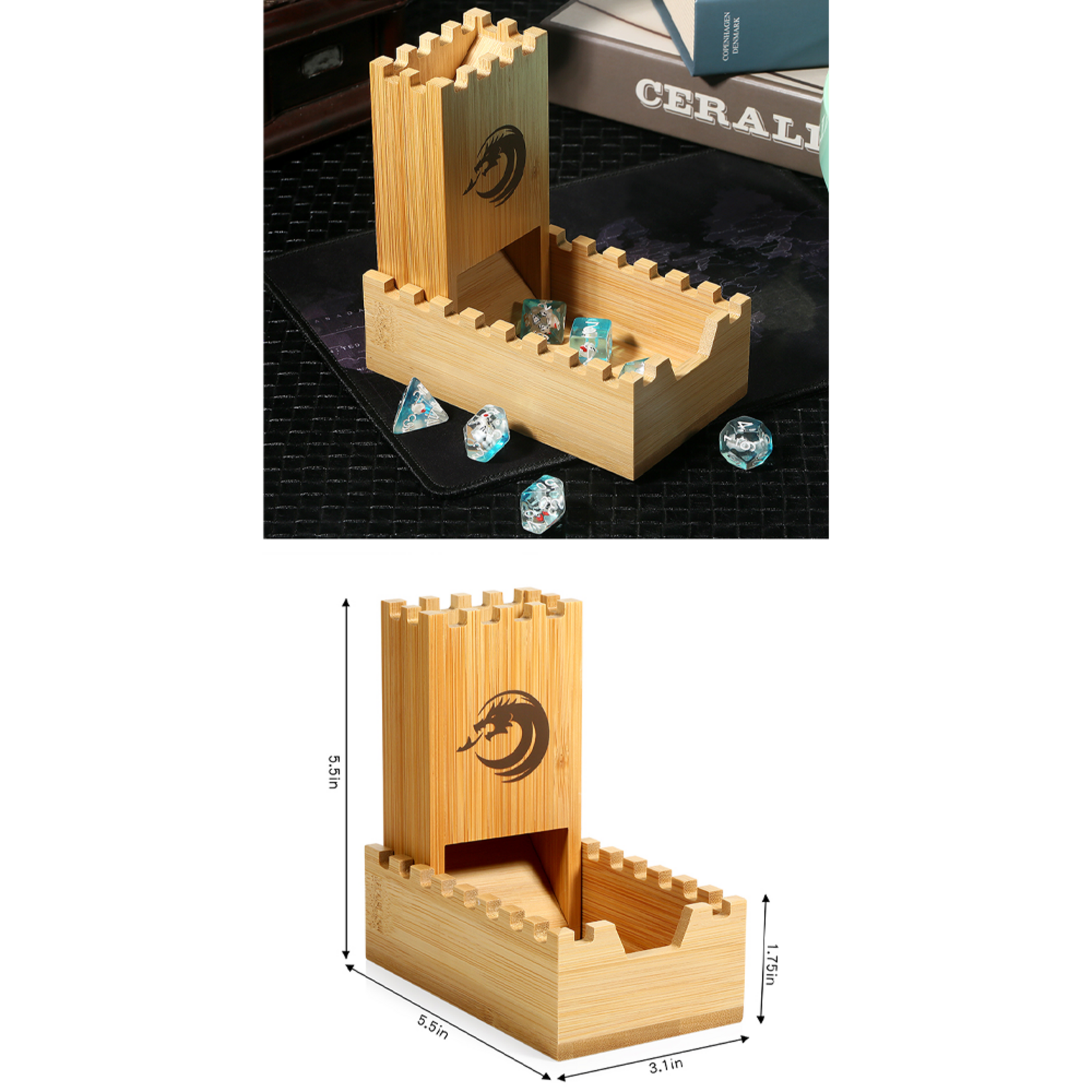 Dice Habit Dice Tower: Wood