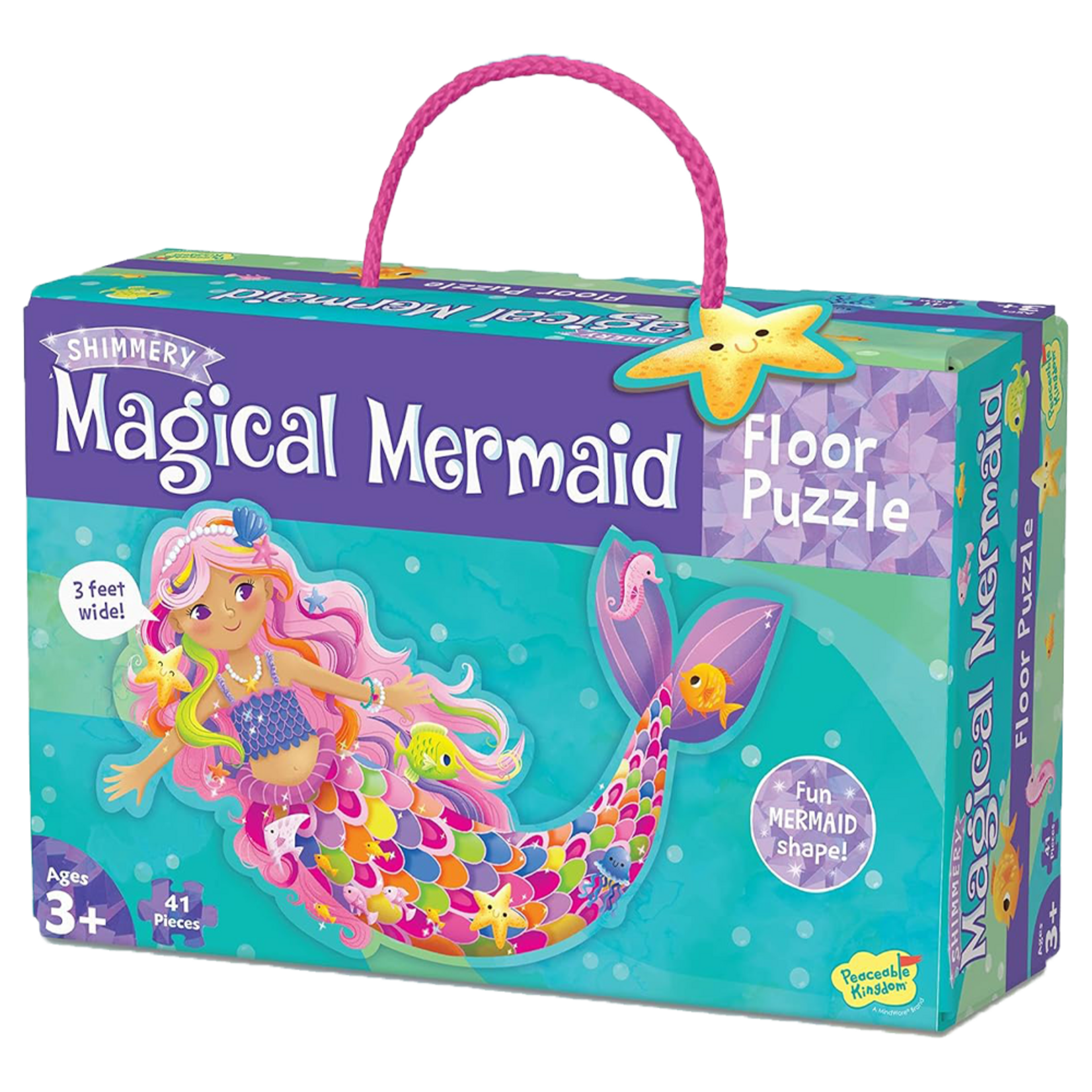 Peaceable Kingdom Magical Mermaid Floor 41pc