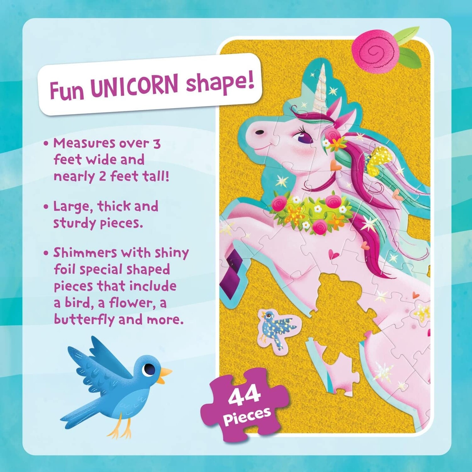 Peaceable Kingdom Unicorn Floor 44pc
