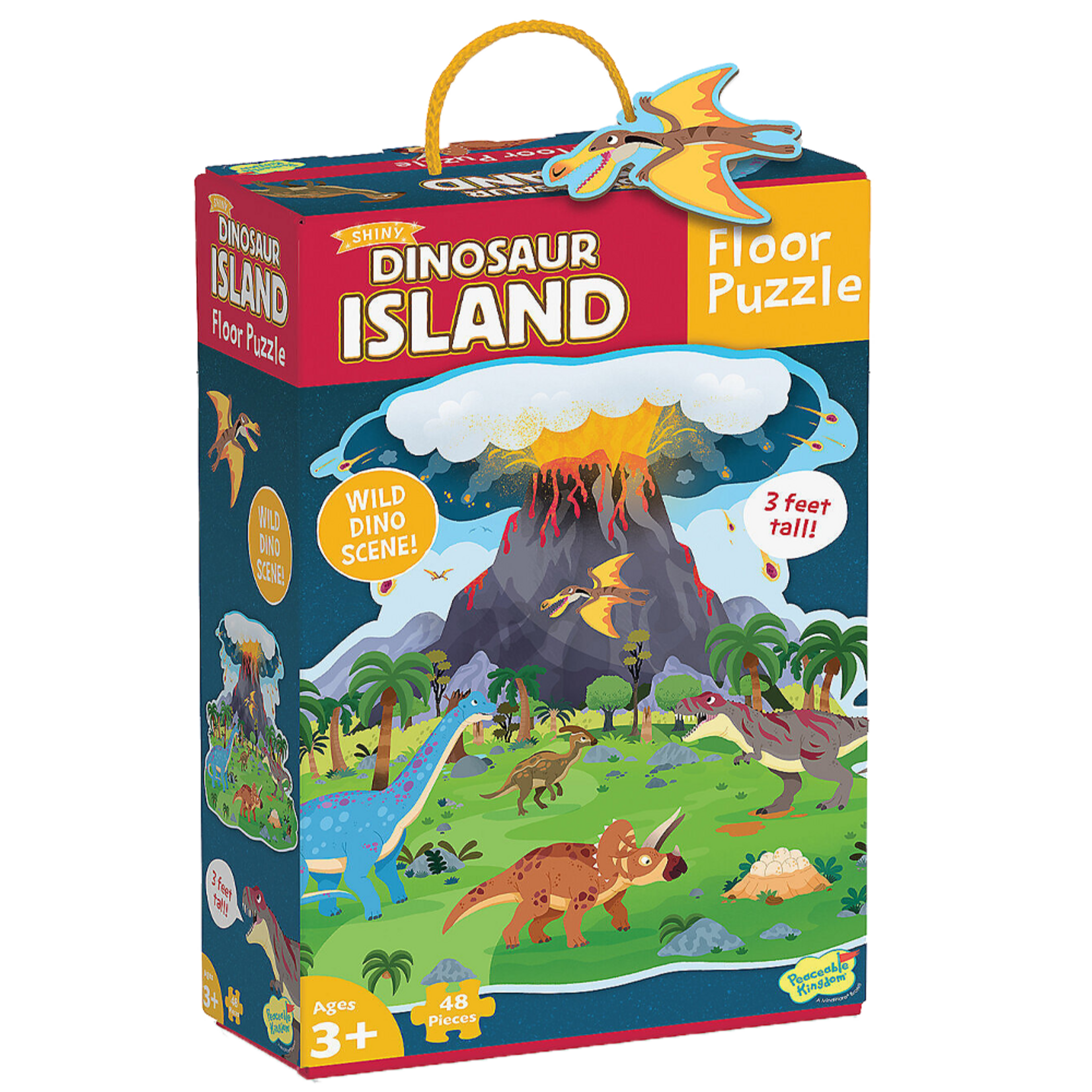 Peaceable Kingdom Dinosaur Island Floor 48pc