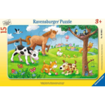 Ravensburger Cute Animal Friends Frame Puzzle - 15pc