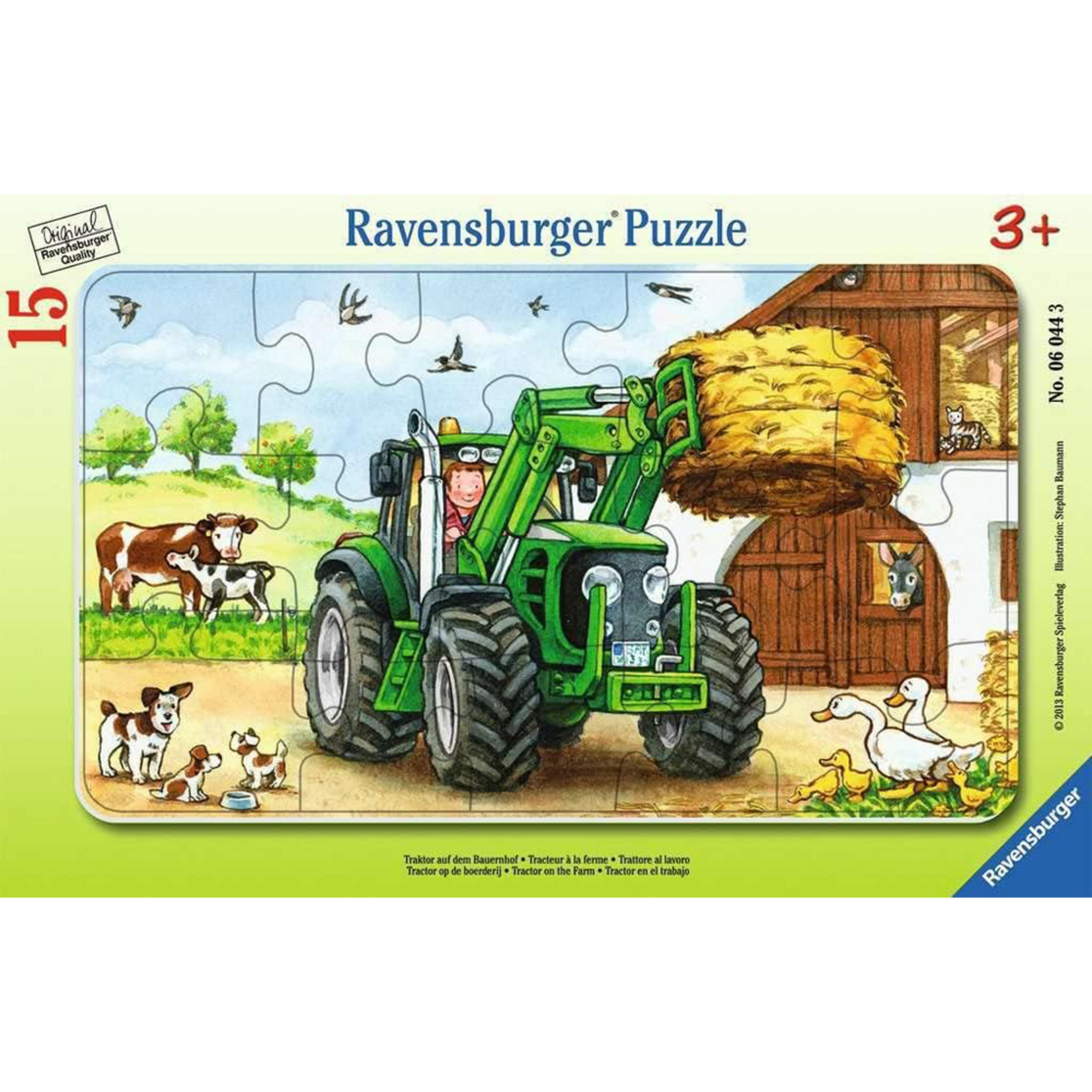 Ravensburger Tractor on the Farm Frame Puzzle - 15pc