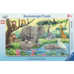 Ravensburger Animals of Africa Frame Puzzle - 15pc