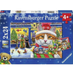 Ravensburger Christmas Kitties 2x 24pc