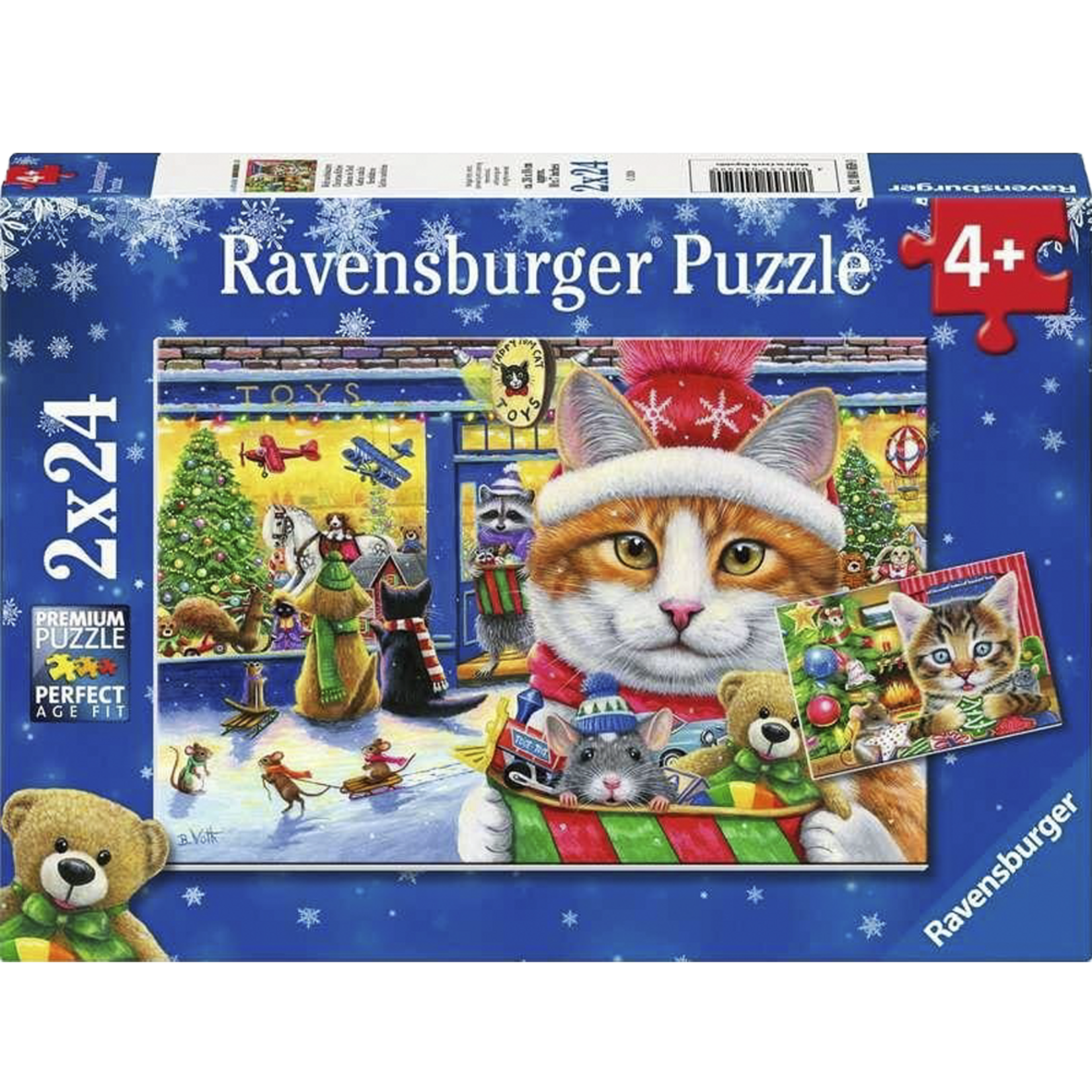 Ravensburger Christmas Kitties 2x 24pc