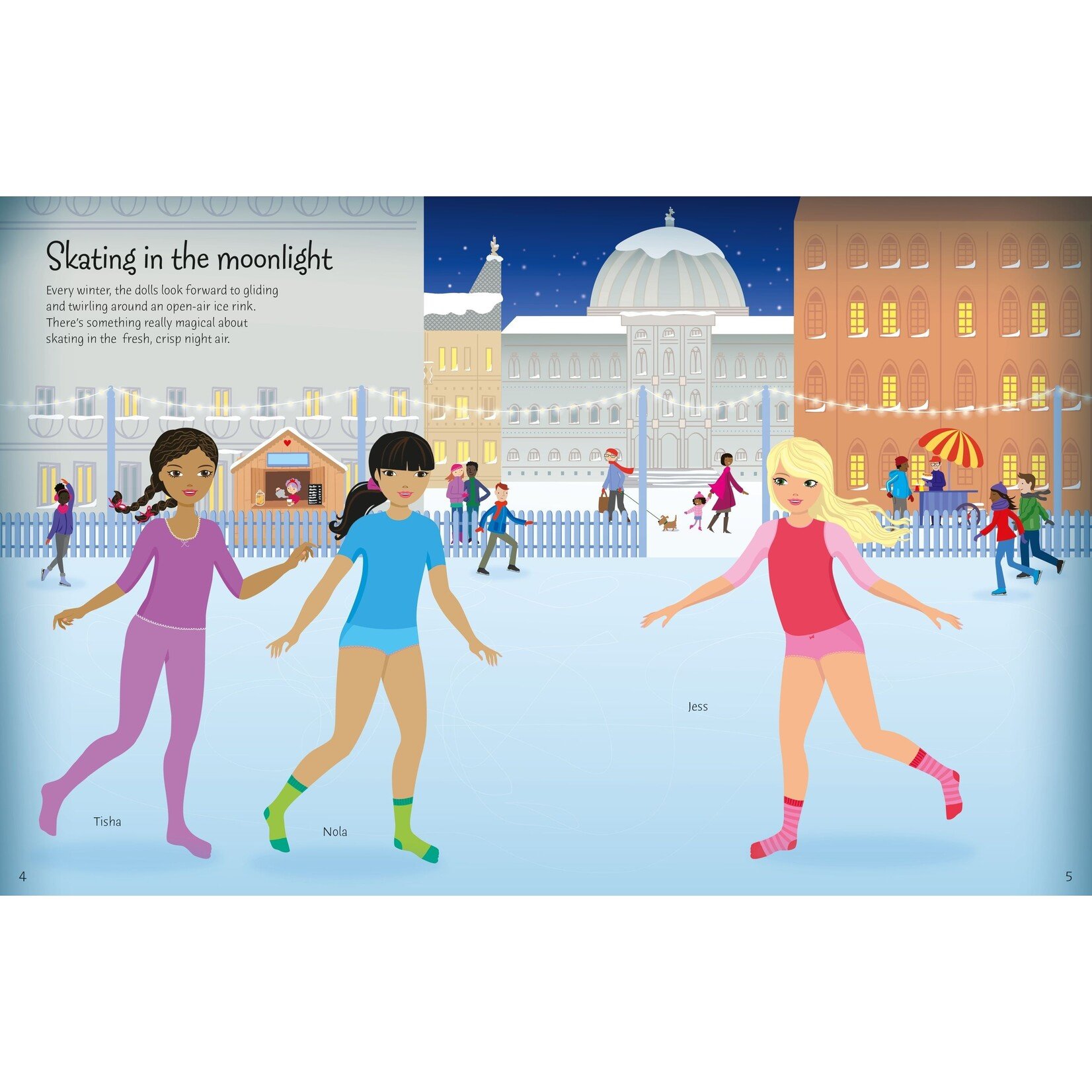 Usborne Sticker Book: Dolly Dressing - Winter Wonderland