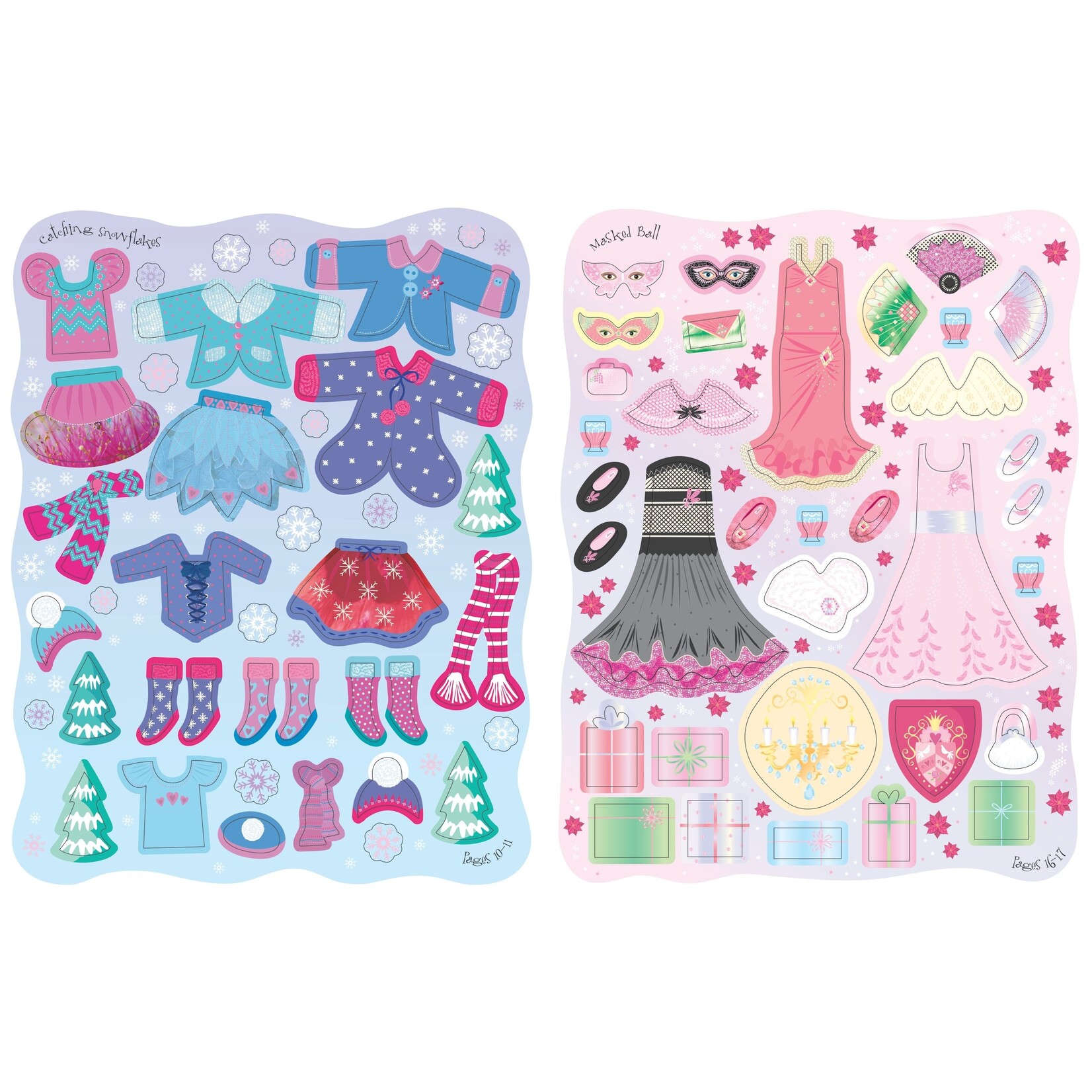 Usborne Sticker Book: Dolly Dressing - Christmas