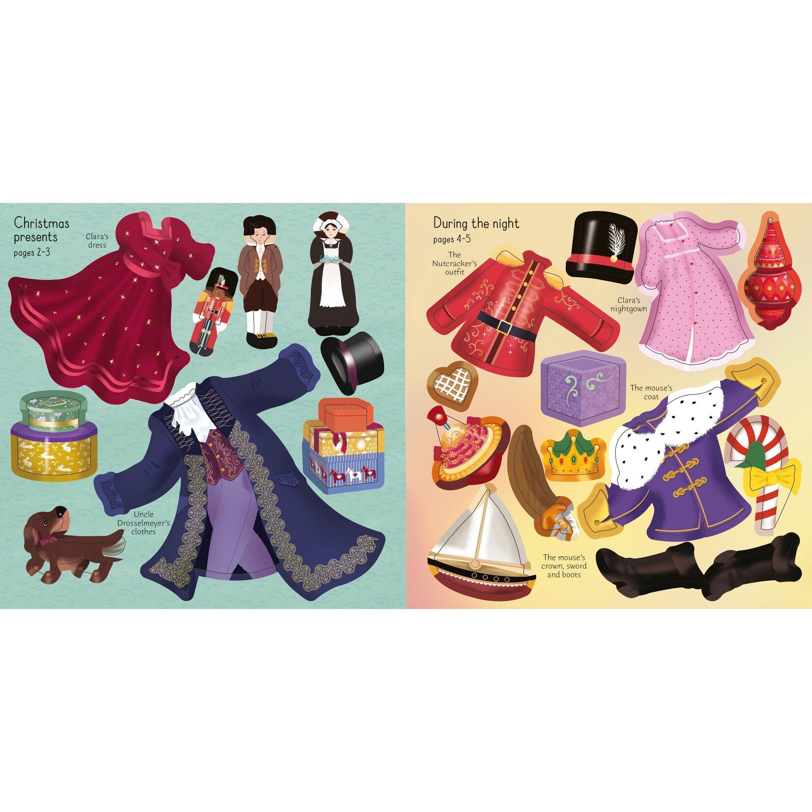 Usborne Sticker Book: Dolly Dressing - Advent Christmas