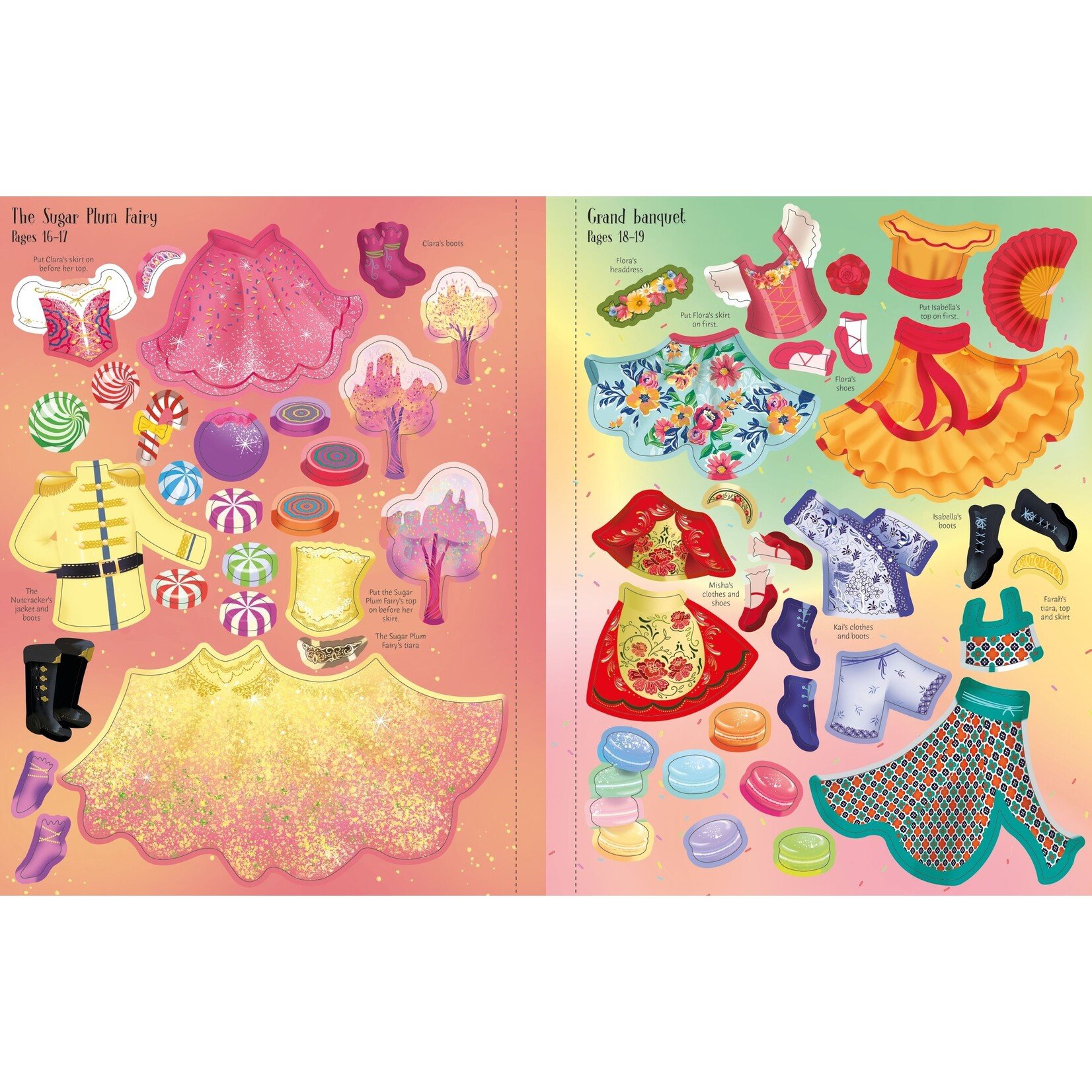 Usborne Sticker Book: Dolly Dressing - The Nutcracker