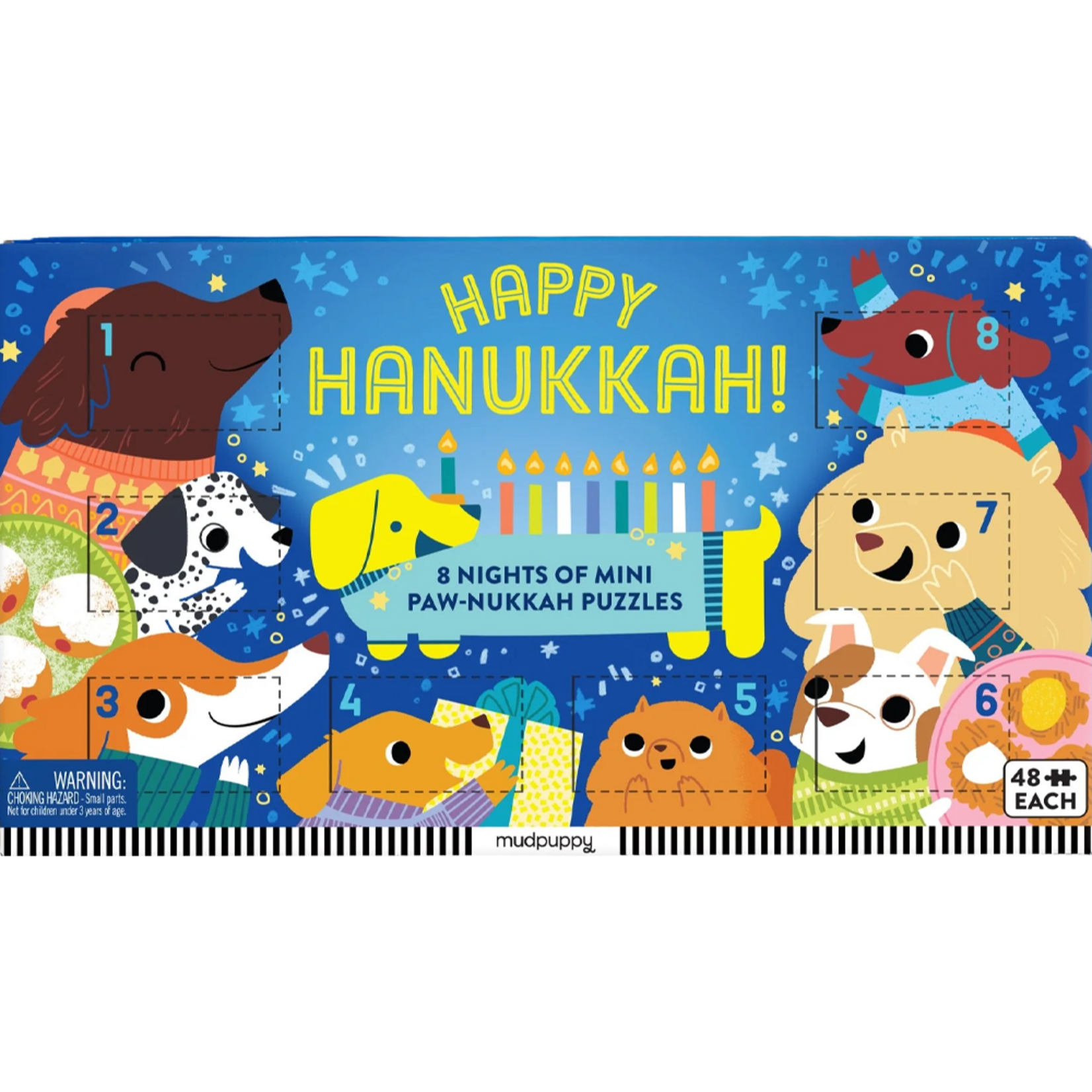 Mudpuppy Advent 8 Days: Happy Hanukkah! 8 x 48pc