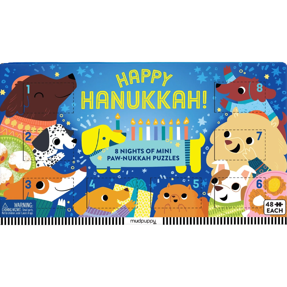 Advent 8 Days: Happy Hanukkah! 8 x 48pc - Blue Highway Games