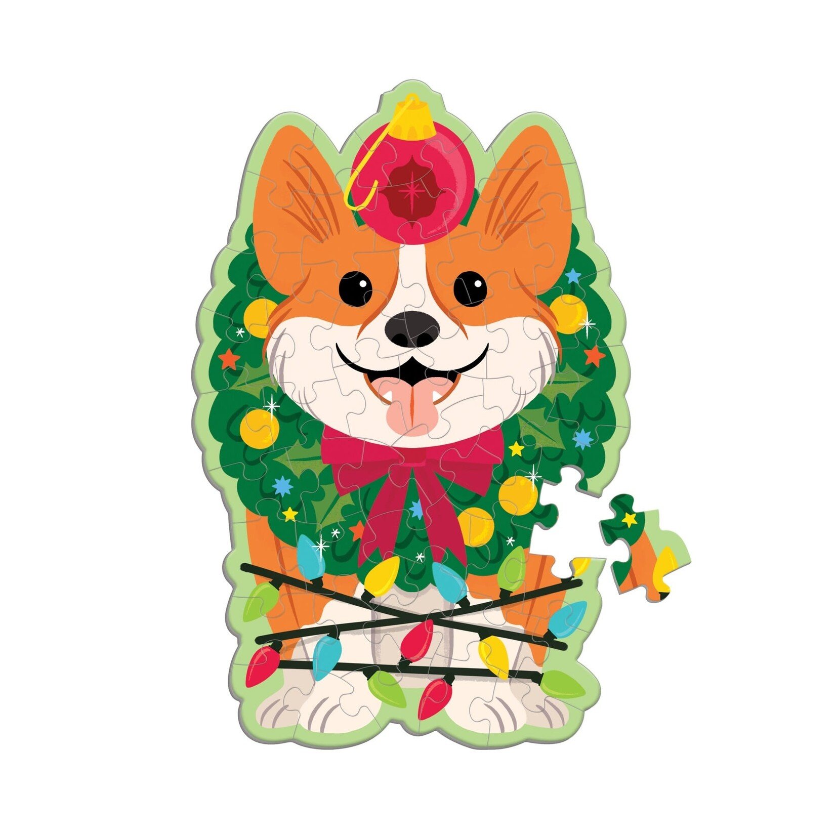 Mudpuppy Scratch & Sniff: Christmas Corgi 48pc