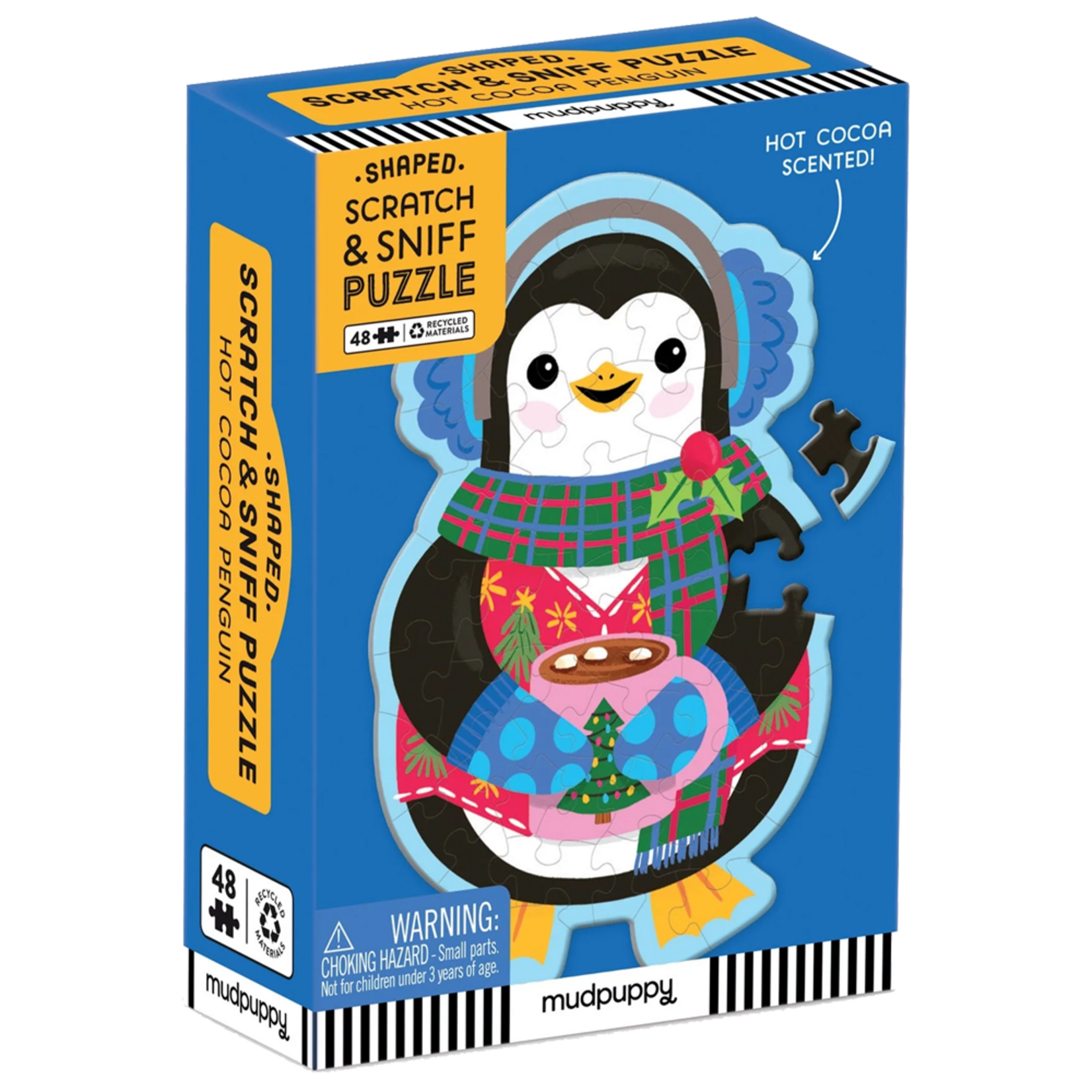 Mudpuppy Scratch & Sniff: Hot Cocoa Penguin 48pc