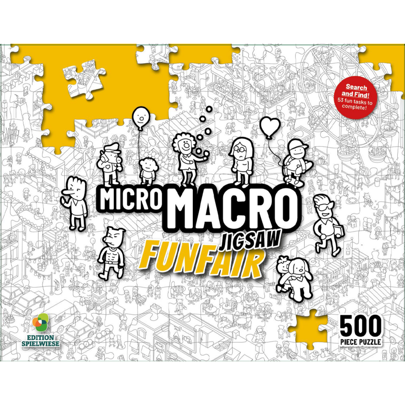 Pegasus Games MicroMacro Jigsaw Puzzle: Funfair (500pc)